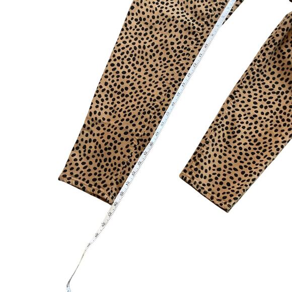 J. Crew High Rise, Toothpick Leopard Dot Denim Pant. Size 32 - Picture 5 of 9